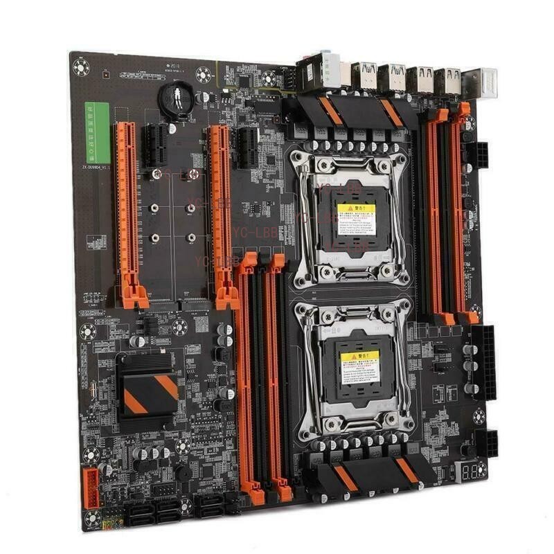 X99 Dual Socket Server Motherboard Mainboard FCLGA2011-3 For Intel E5-2680 V4
