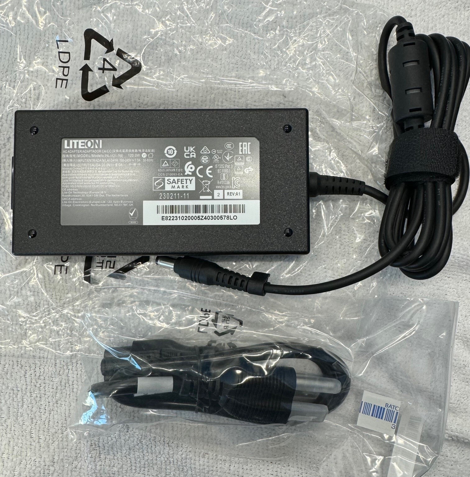 Genuine NUC LiteOn 120w 20.V 6.0A Power Supply PA-1121-76E pulled NUC 12 & 13th