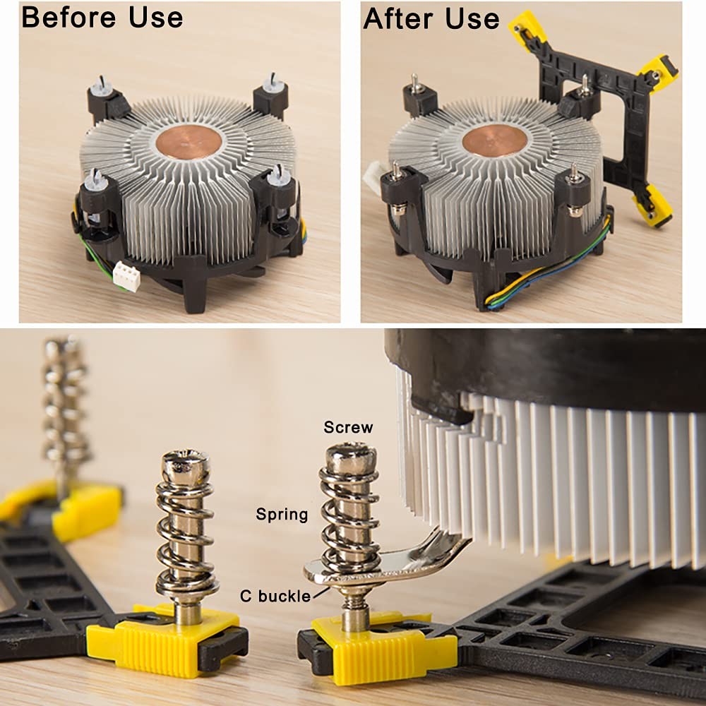 Adjustable Motherboard Backplate CPU Heatsink Mounting Bracket Kit Compatible…