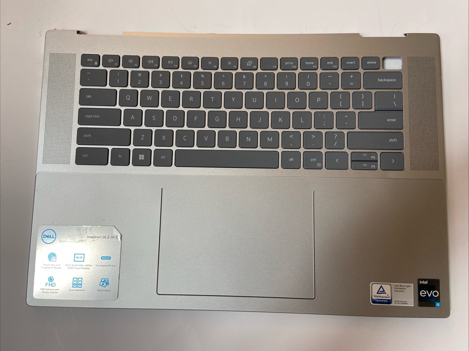 Dell Inspiron 16 7620 2-in-1 Palmrest Us Kbd MN1PK 0MN1PK B104 Corner Dent
