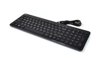 HP BLACK & SILVER USB KEYBOARD MODEL# KU-0316