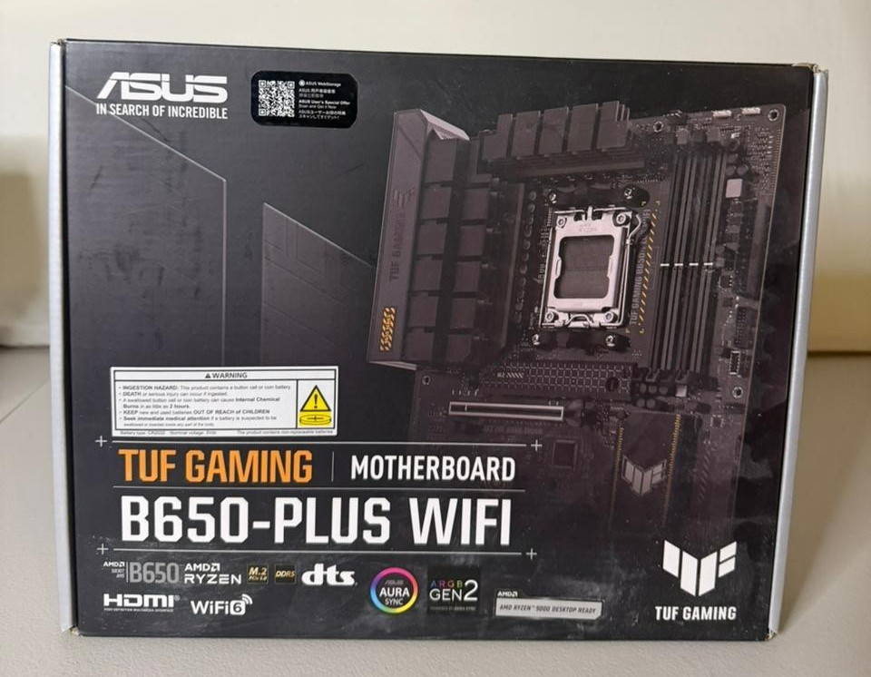 TUF Gaming B650-PLUS with WiFi 6 and 2.5Gb Ethernet