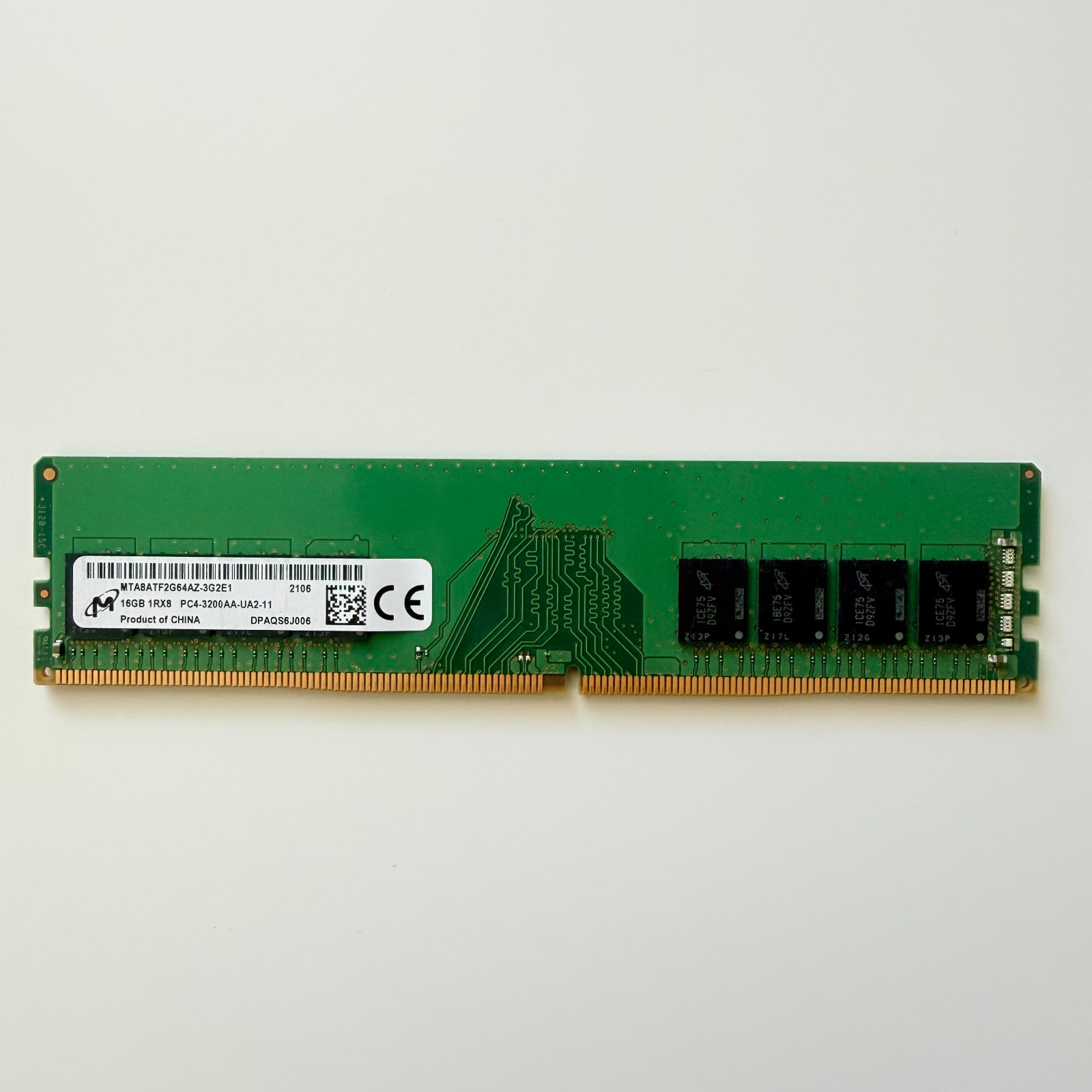 Micron 16GB DDR4 3200MHz Desktop RAM (MTA8ATF2G64AZ-3G2E1) (J006/H006)
