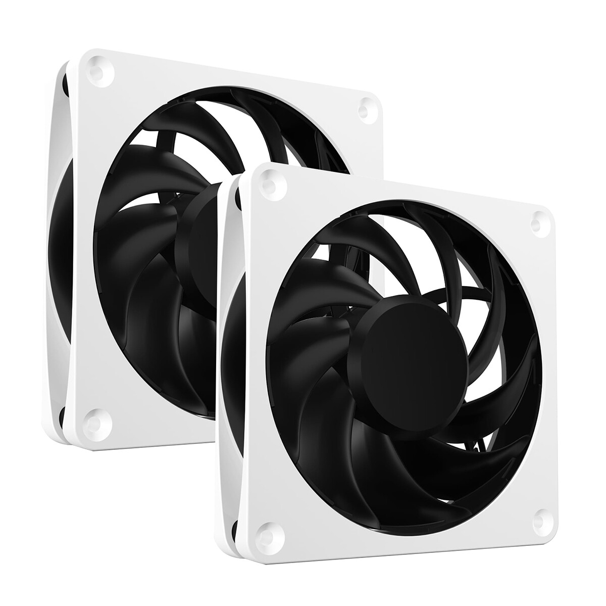 Alphacool Apex Stealth Metal Power Fan, 3000 RPM, White, 2-pack