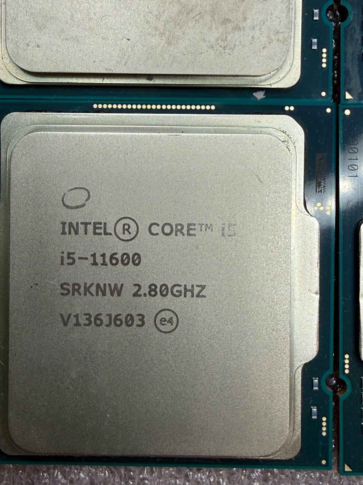 Lot of 4 Intel Core i5 Gen 11 I5-11600 2.80 GHz SRKNW FCLGA1200 CPU