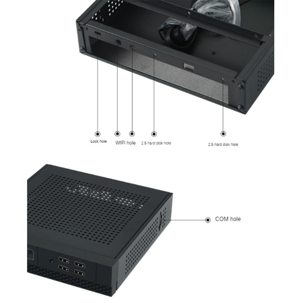 ITX Computer Case HTPC Host Chassis USB2.0 ITX Enclosure Industrial9078