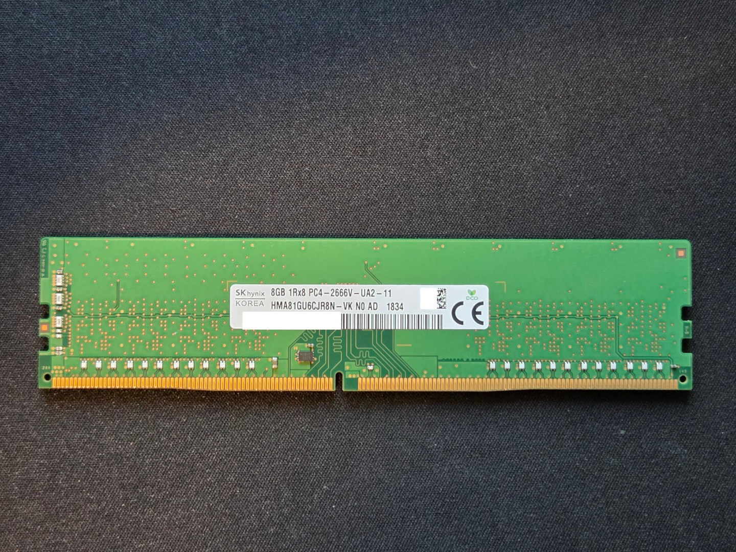 SK Hynix 8GB DDR4-2666 PC4-21300 HMA81GU6CJR8N-VK