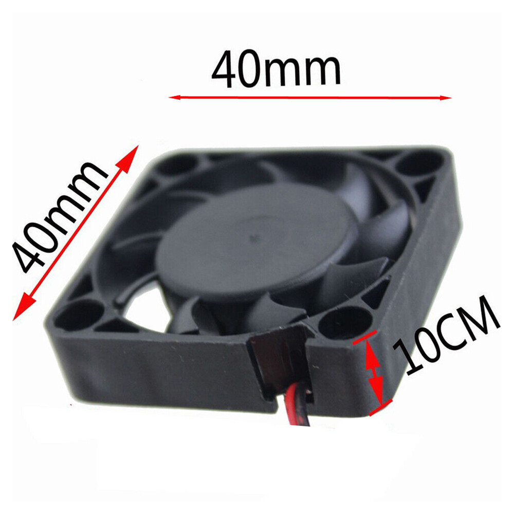 8x 12V Mini Silent Cooling Computer Fan – Small 40mm x 10mm DC Brushless 2-pin