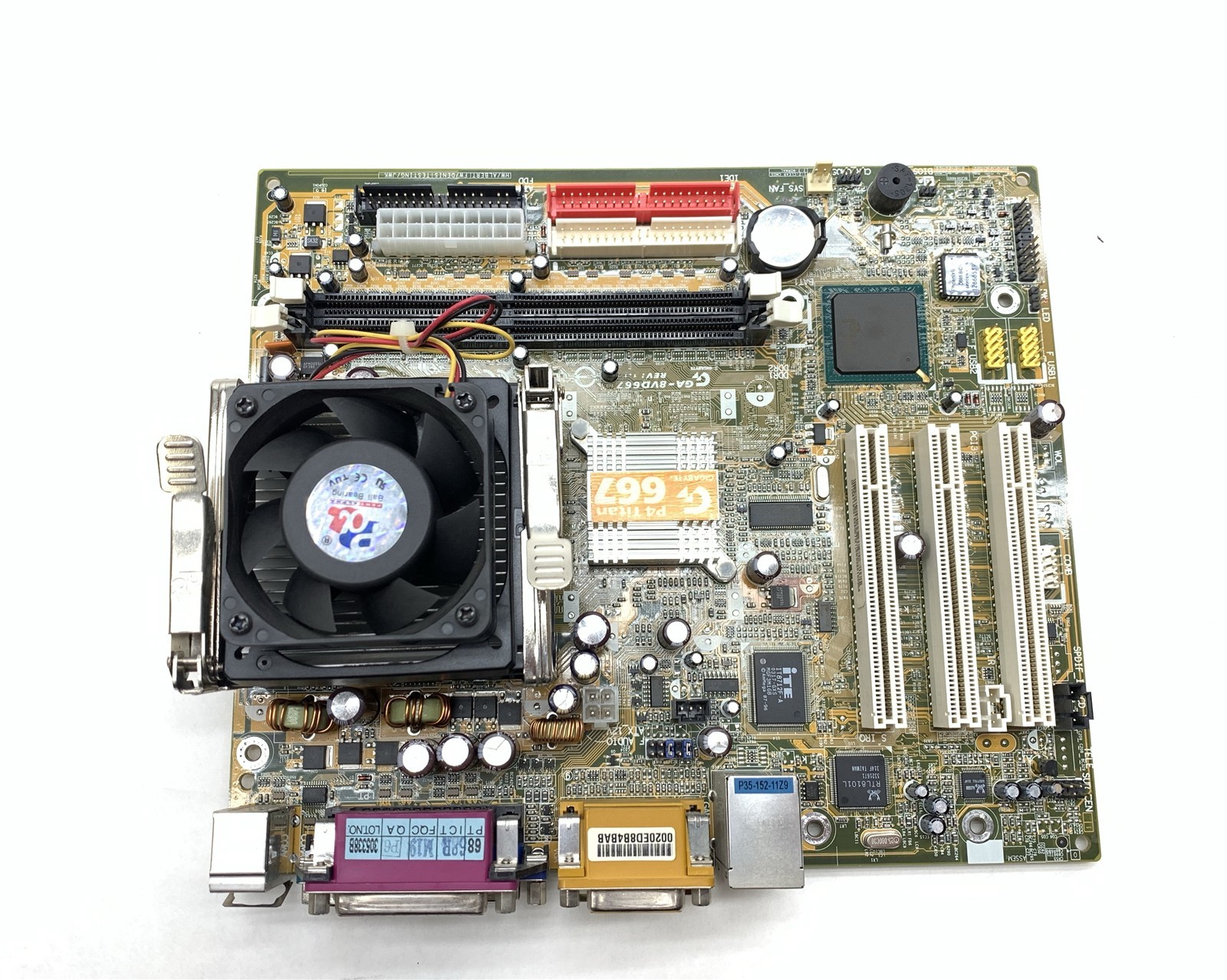GIGABYTE GA-8VD667 Motherboard & CPU mATX mPGA478 Pentium 4 2.50GHz 512MB I/O