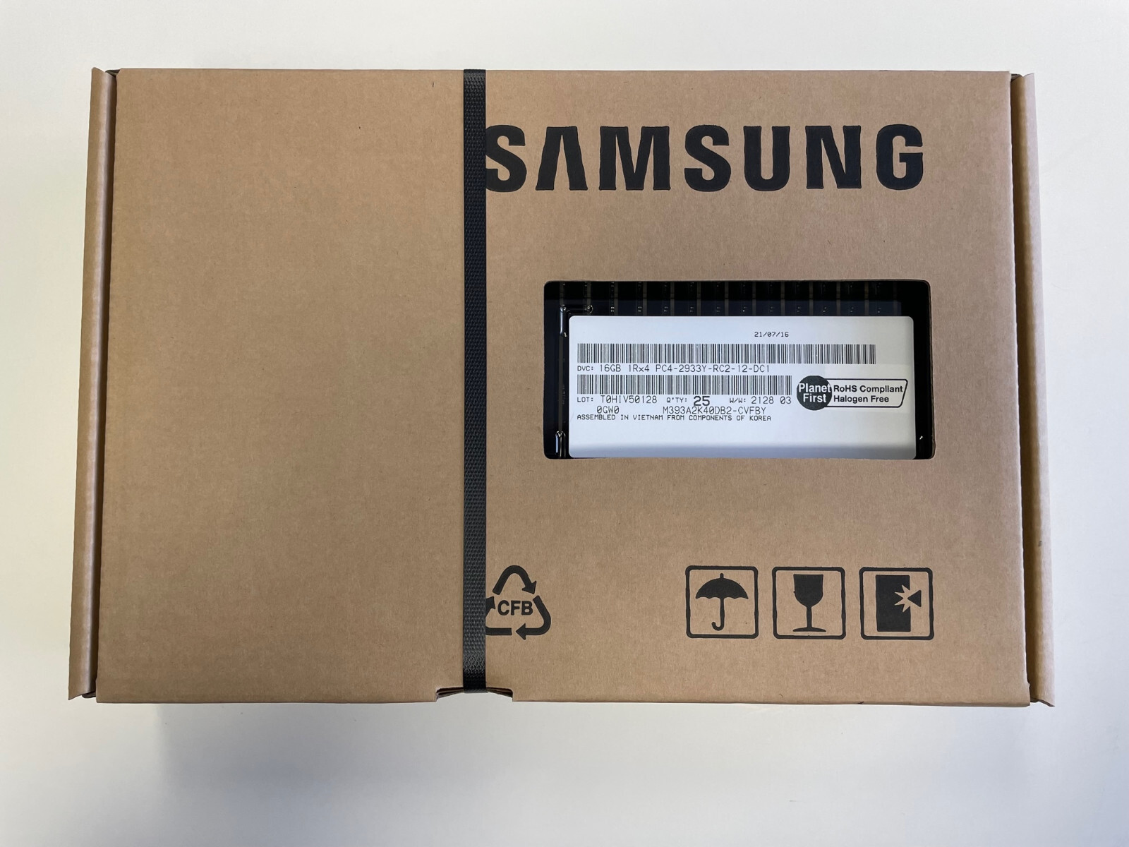 M393A2K40DB2-CVF Samsung 16GB PC4-23400 DDR4-2933MHz Registered ECC CL21 288-Pin