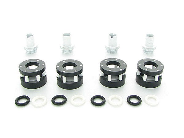 Monsoon Chain Gun Compression Fittings, 3/8″ x 1/2″ 4-Pack – White