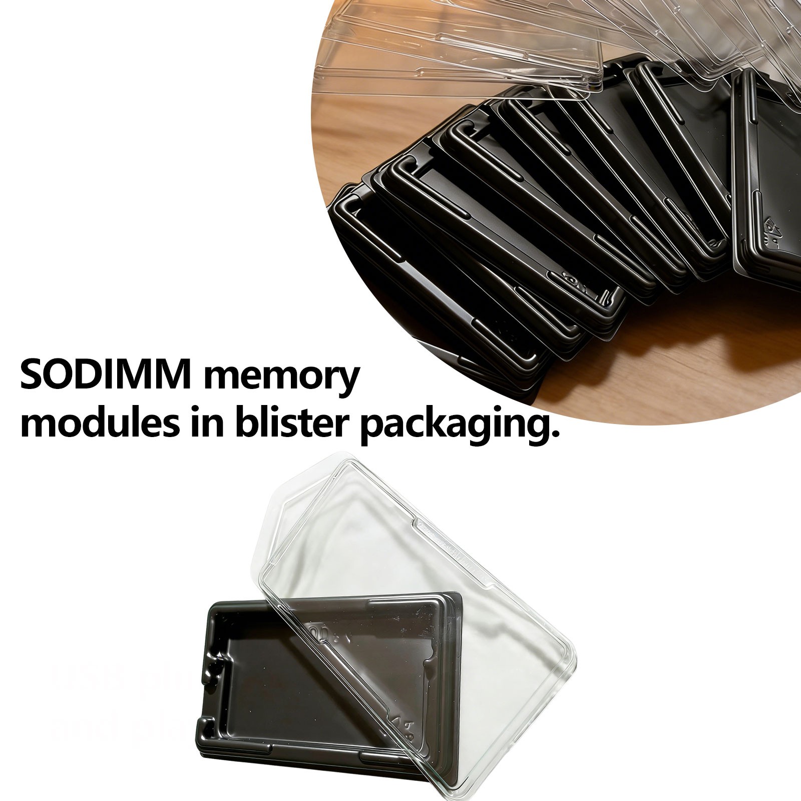 10pcs SODIMM Short Dimm Memory Holder Case Clamshell for DDR4 and DDR5 ONLY