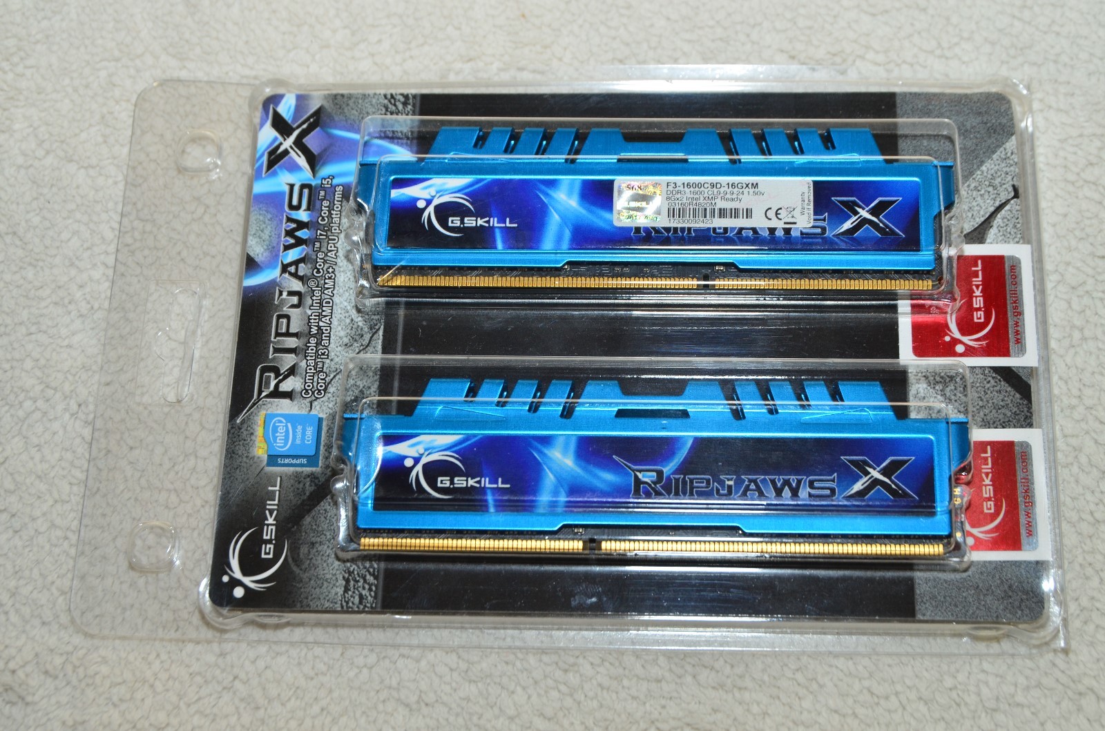 G.SKILL F3-1600C9D-16GXM RIPJAWS X Series 16GB (2 X 8GB) 240-Pin DDR3 SDRAM