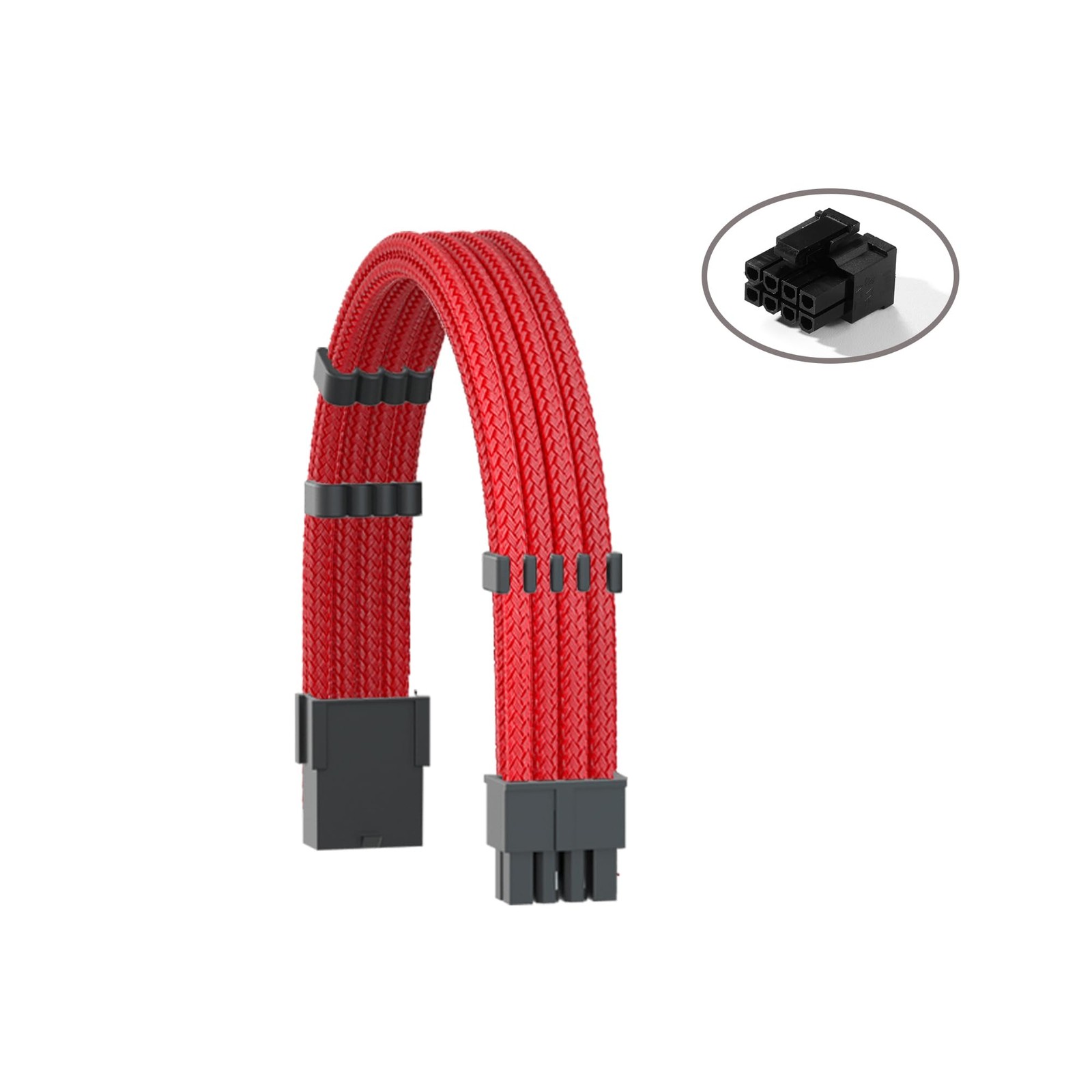 Power Supply PSU Cable Extension Kit,18AWG Sleeved 1x 24pin ATX/2x 8(4+4) pin…