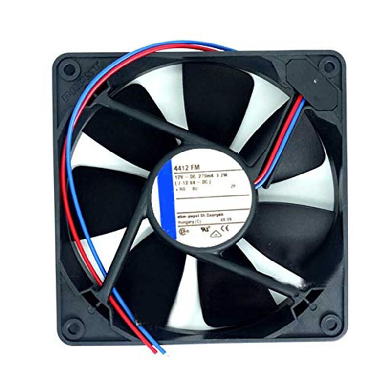 For 4412FM 12V 3W 0.25A 2400RPM 120*120*25mm -20~75°C Cooling Fan Inverter Fan
