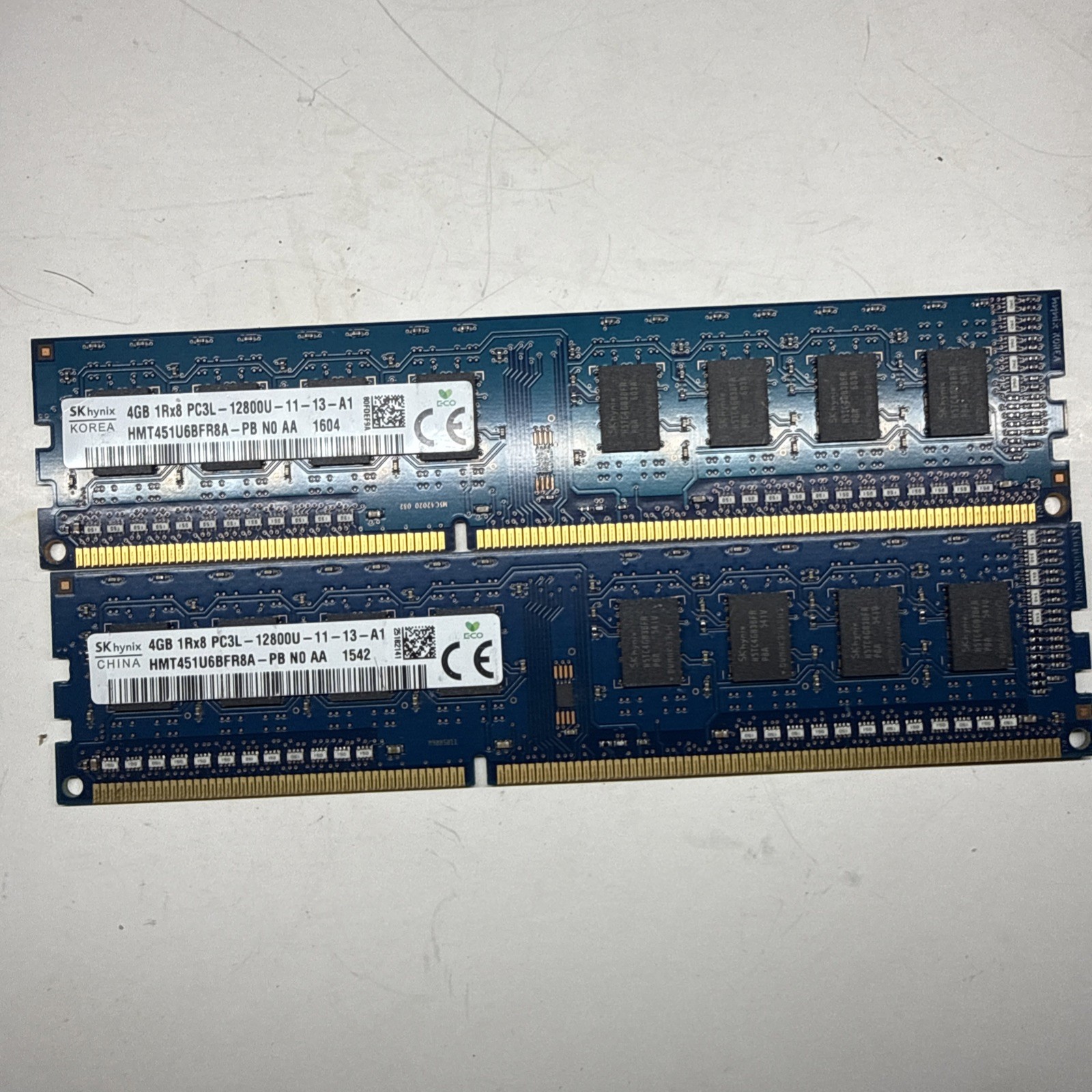 Hynix 8GB 2X4 DDR3-1600 PC3L-12800U PC Memory RAM