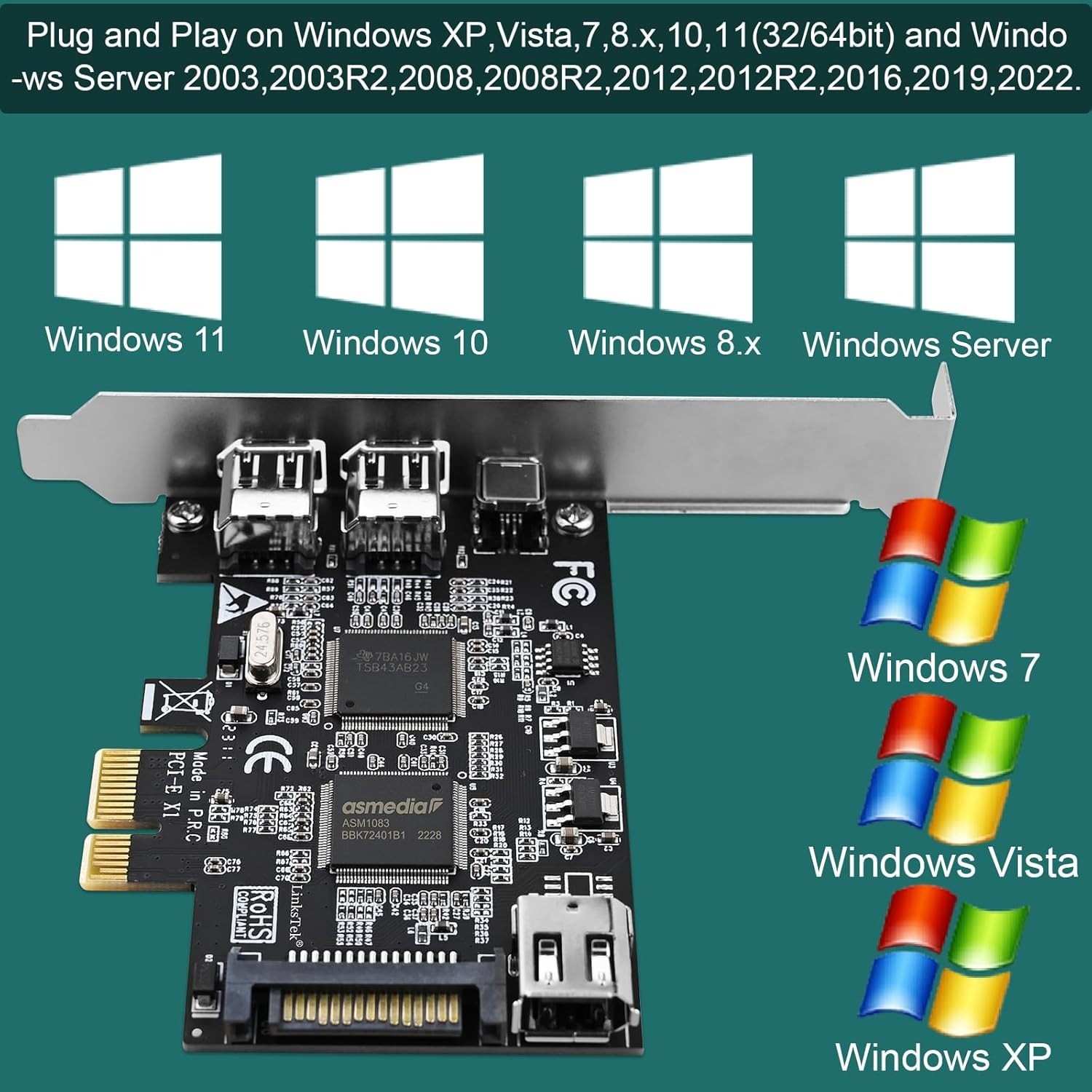 Texas Instruments PCIE Firewire 1394A Host Controller