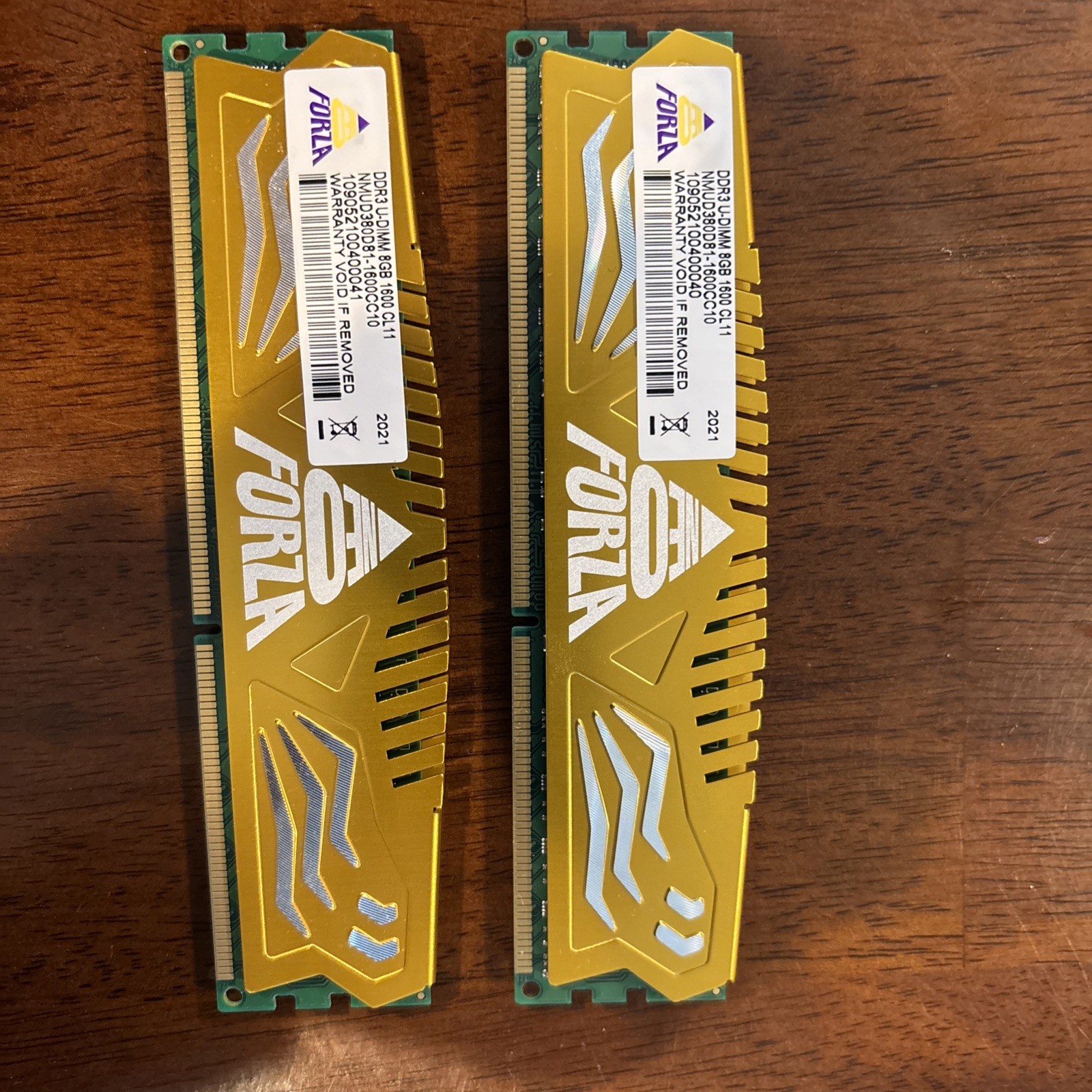 Forza bro 8gb DDR3 1600 CL11 X2 (16GB Total)