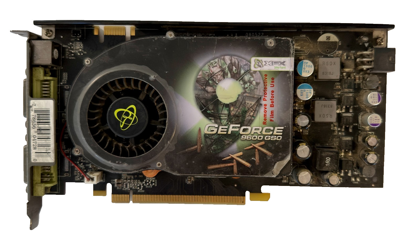 NVIDIA GeForce 9600 GSO (PVT96OSDPV) 768MB DDR2 PCI Express x16 Dual DVI TV