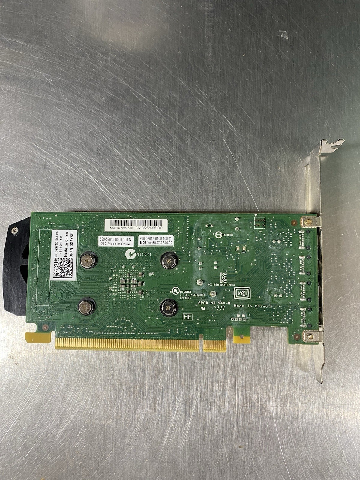 Nvidia NVS 510 2GB PCI-E Video Graphics Card 4X Mini DisplayPort High Profile
