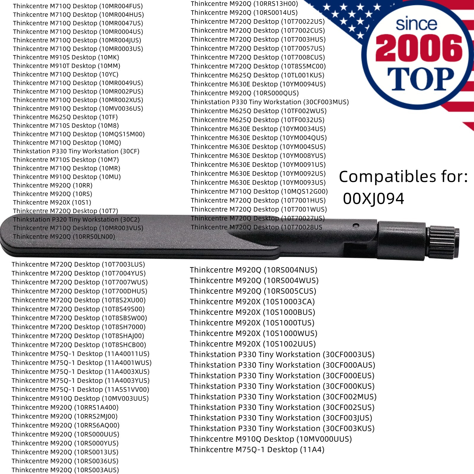 PIFA Antenna for ThinkCentre M710Q m910Q m920 M625 M75Q-1 P330 P320 0XJ094 113mm