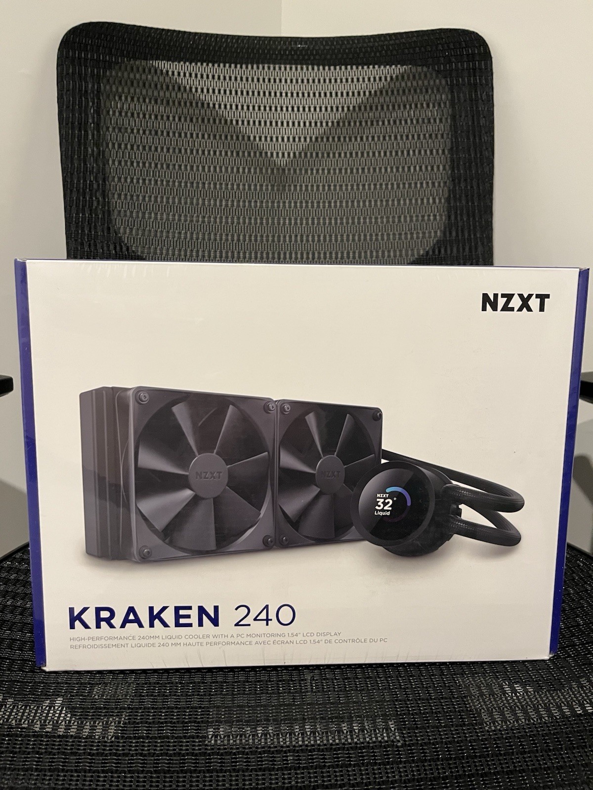 NZXT Kraken 240 2x120mm AiO Liquid CPU Cooler – Matte Black