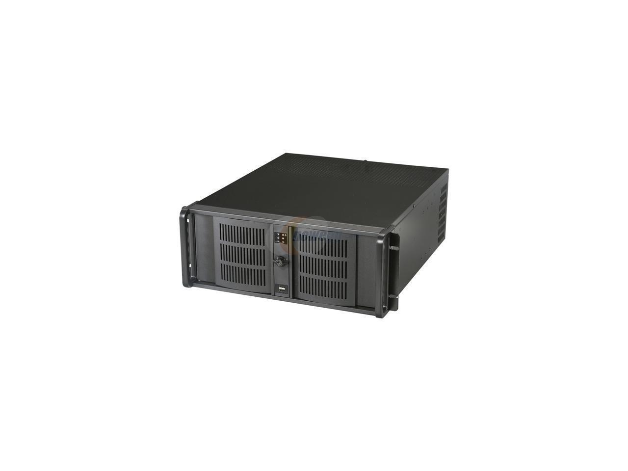 iStarUSA D-400 Black Aluminum / Steel 4U Rackmount Compact Stylish Chassis – Bla