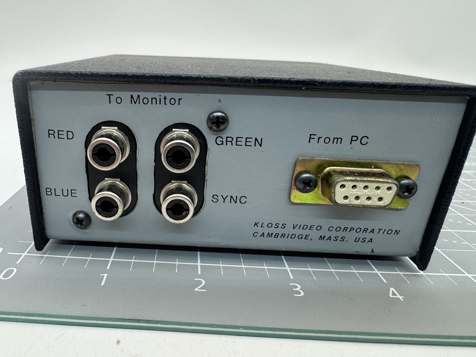 Kloss Video Corporation RGBHV to Monitor Interface Box DB9 Input