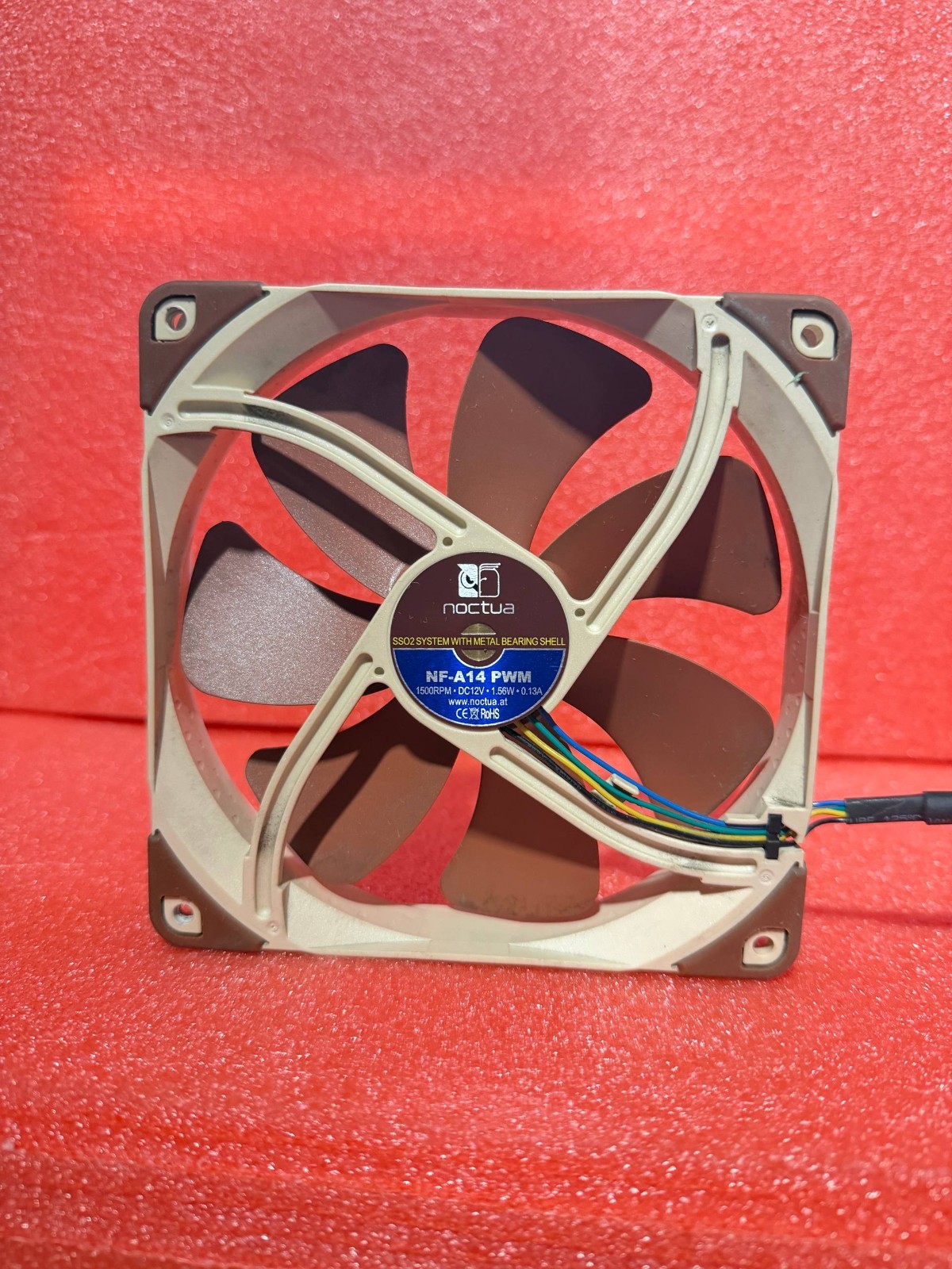 Noctua NF-A14 PWM 140mm SSO2 Case Fan 1500 RPM 4-Pin Brown Beige