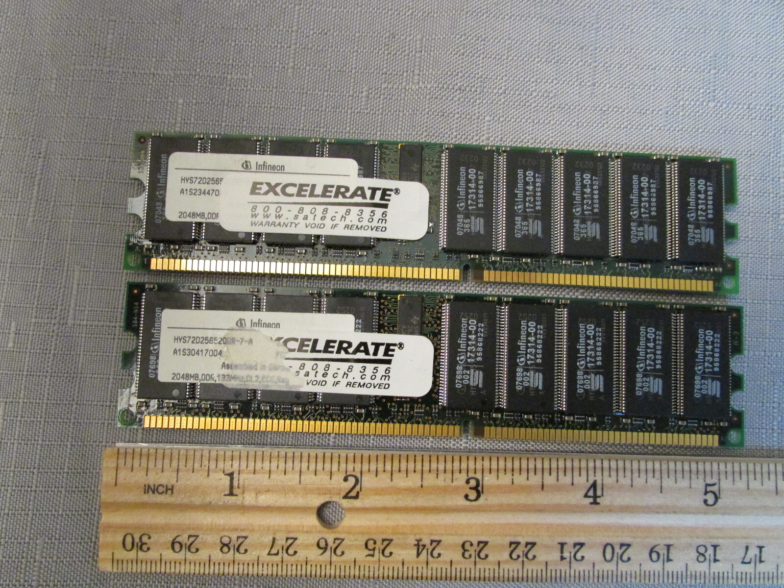 2GB PC DDR1 DDR PC2100R DDR-266 2100 266 184PIN RDIMM Dual Rank 2RX4 128X4