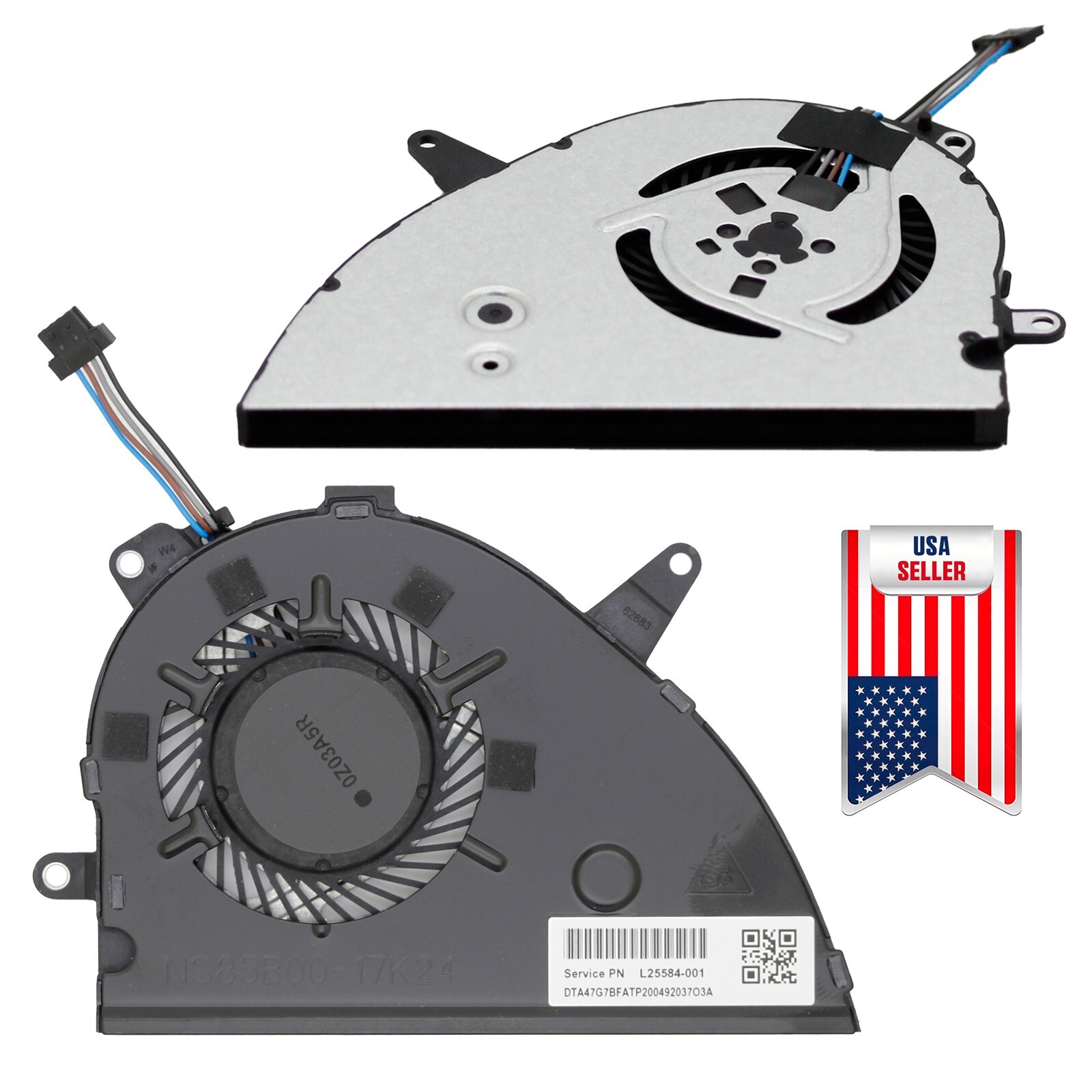 OEM CPU Cooling Fan For HP Pavilion 15-CS 15-CW Series L25584-001 NS85B00-17K24