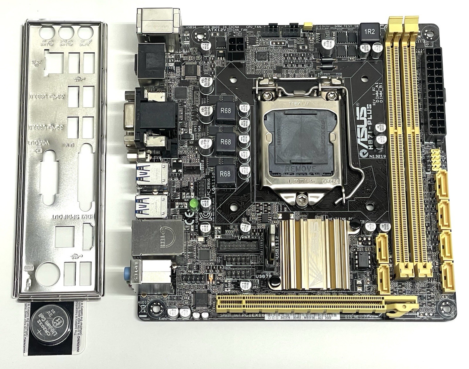 ASUS H87i-PLUS Mini-ITX Motherboard Intel LGA1150 DDR3 USB 3.0 HDMI DVI VGA
