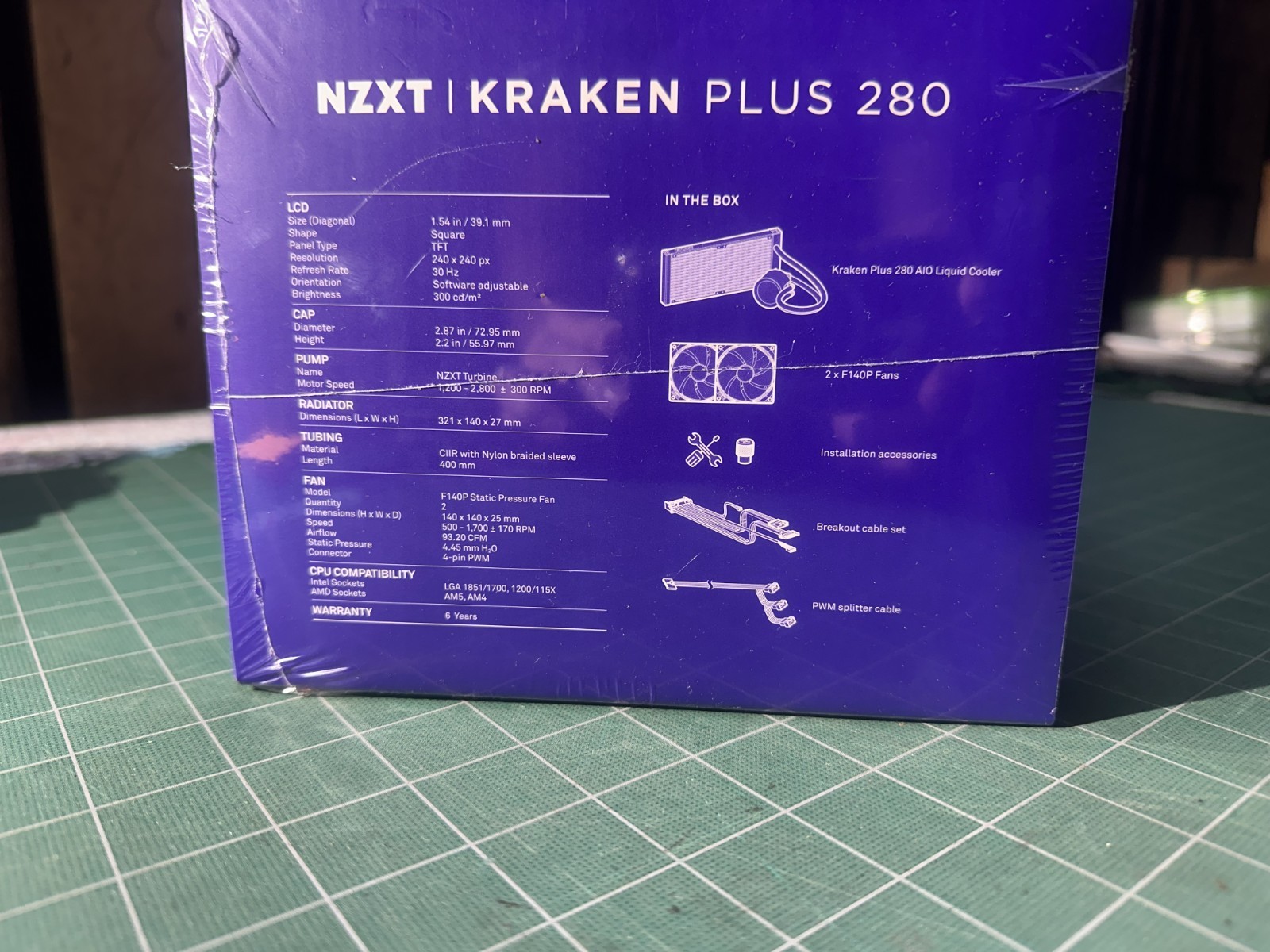 Kraken Plus 280 CPU Liquid cooler system – new in box