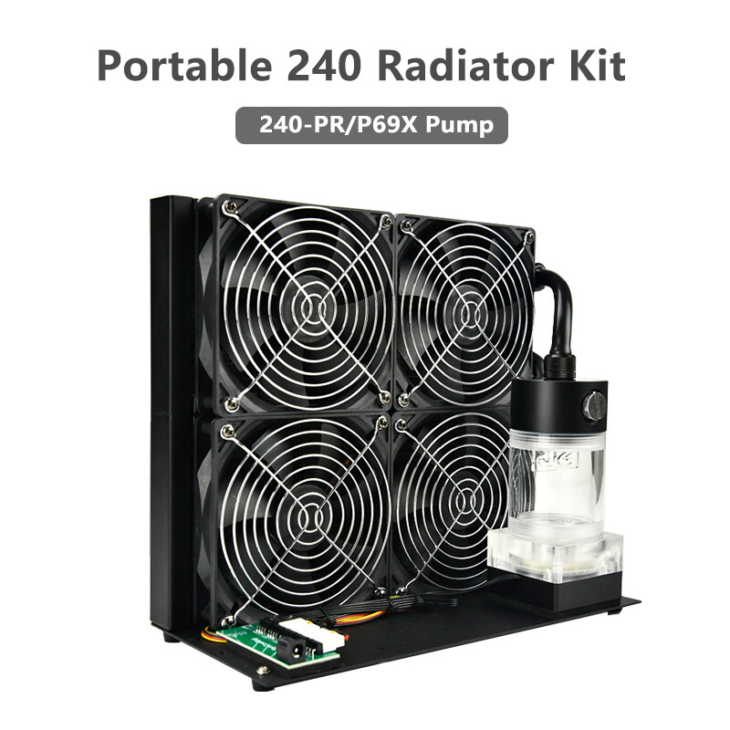 240 Water Cooling Radiator Kit Notebook 3D Printer Liquid Cooling System DIY