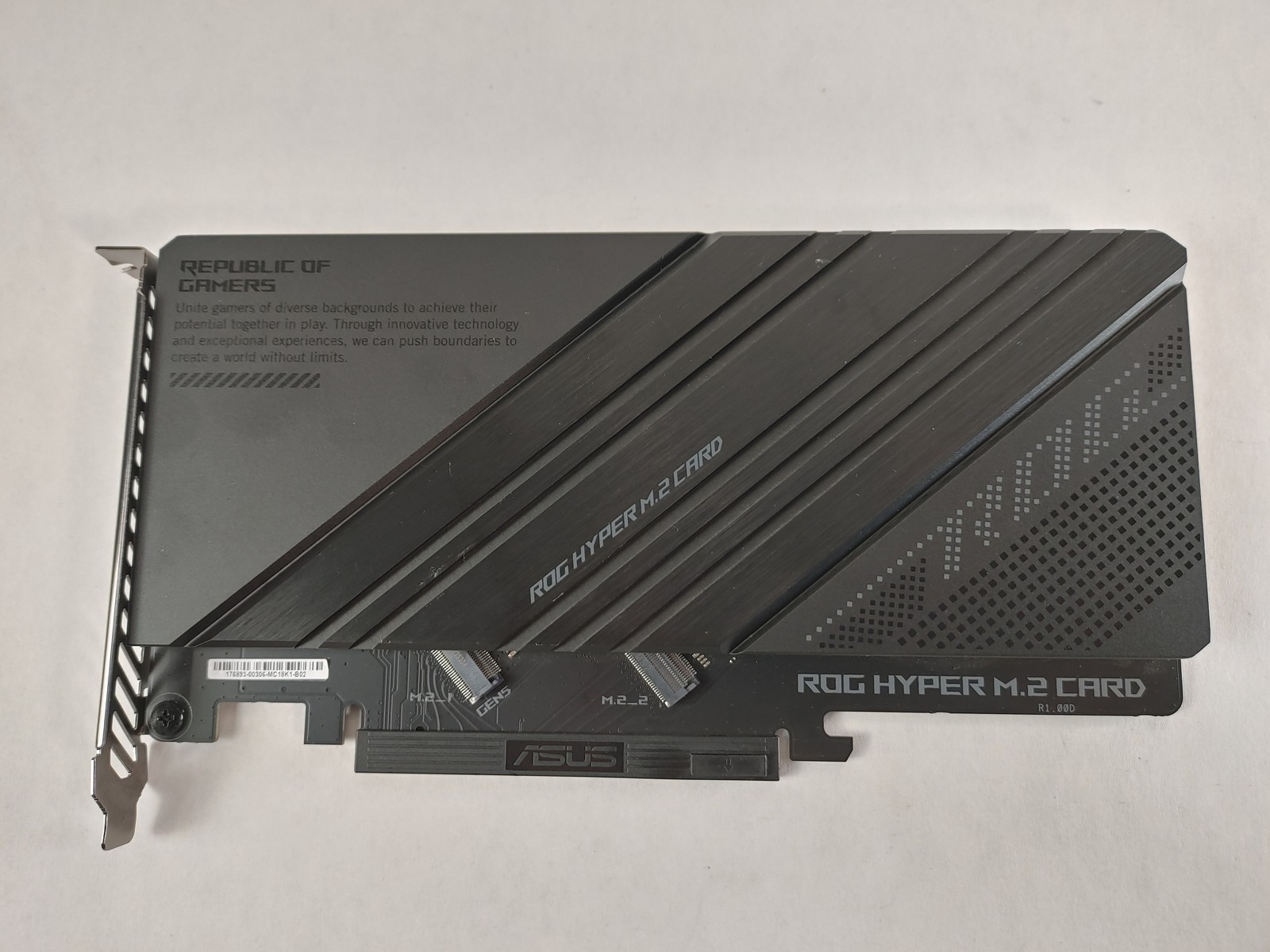 Asus ROG Hyper M.2 Card PCIe 5.0 x16 NVME M.2 Expansion Card