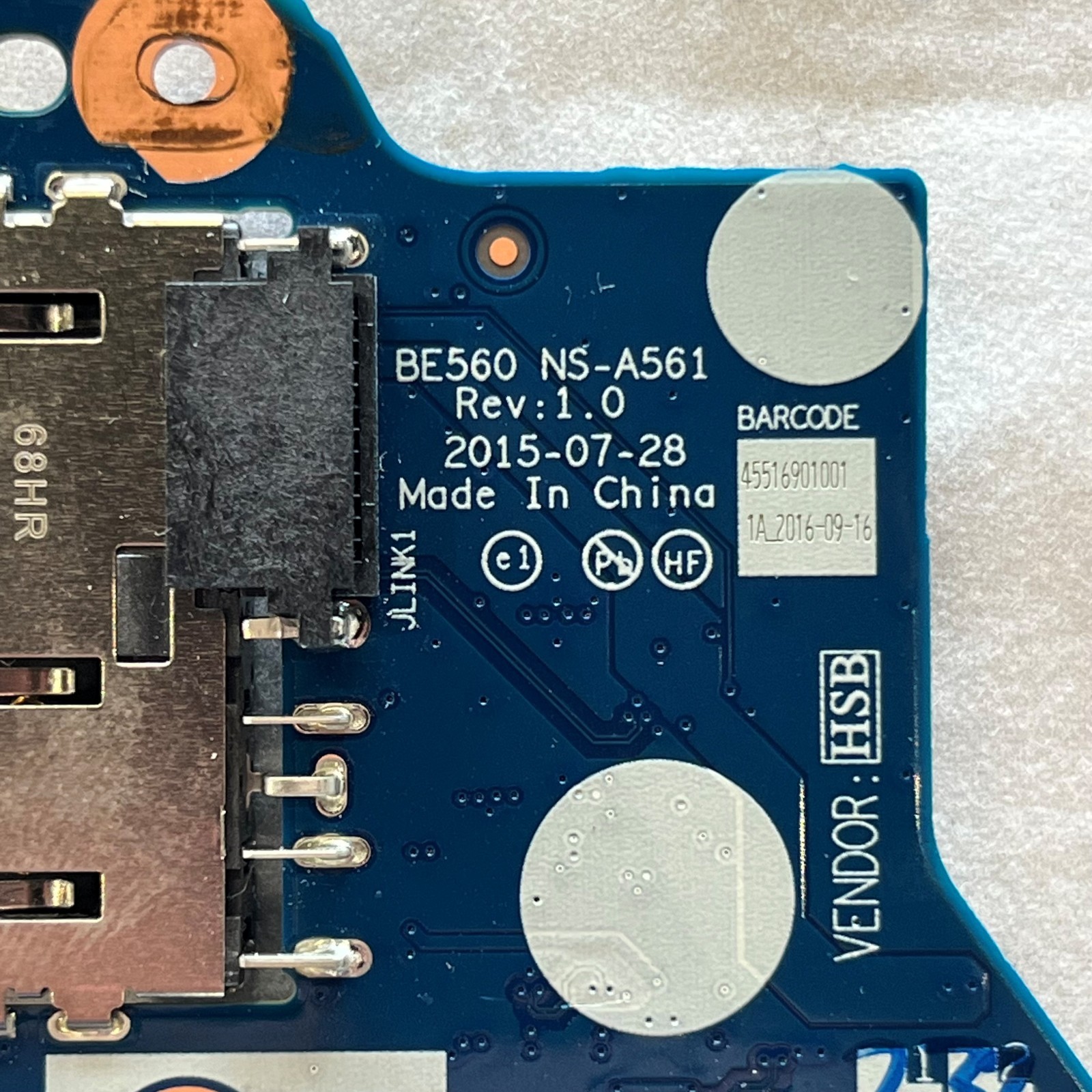 For Lenovo ThinkPad E550 E550C E555 Laptop DC-IN charge NS-A221 BE560 NS-A561