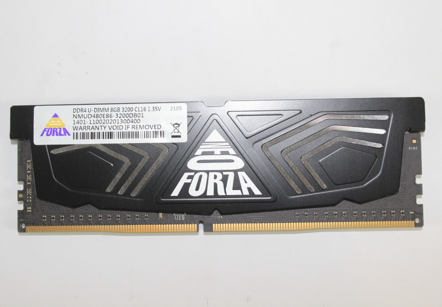 NEO FORZA 8GB RAM (1x8GB) DDR4 U-DIMM 3200 CL 16 1.35V NMUD480E86-3200DB01