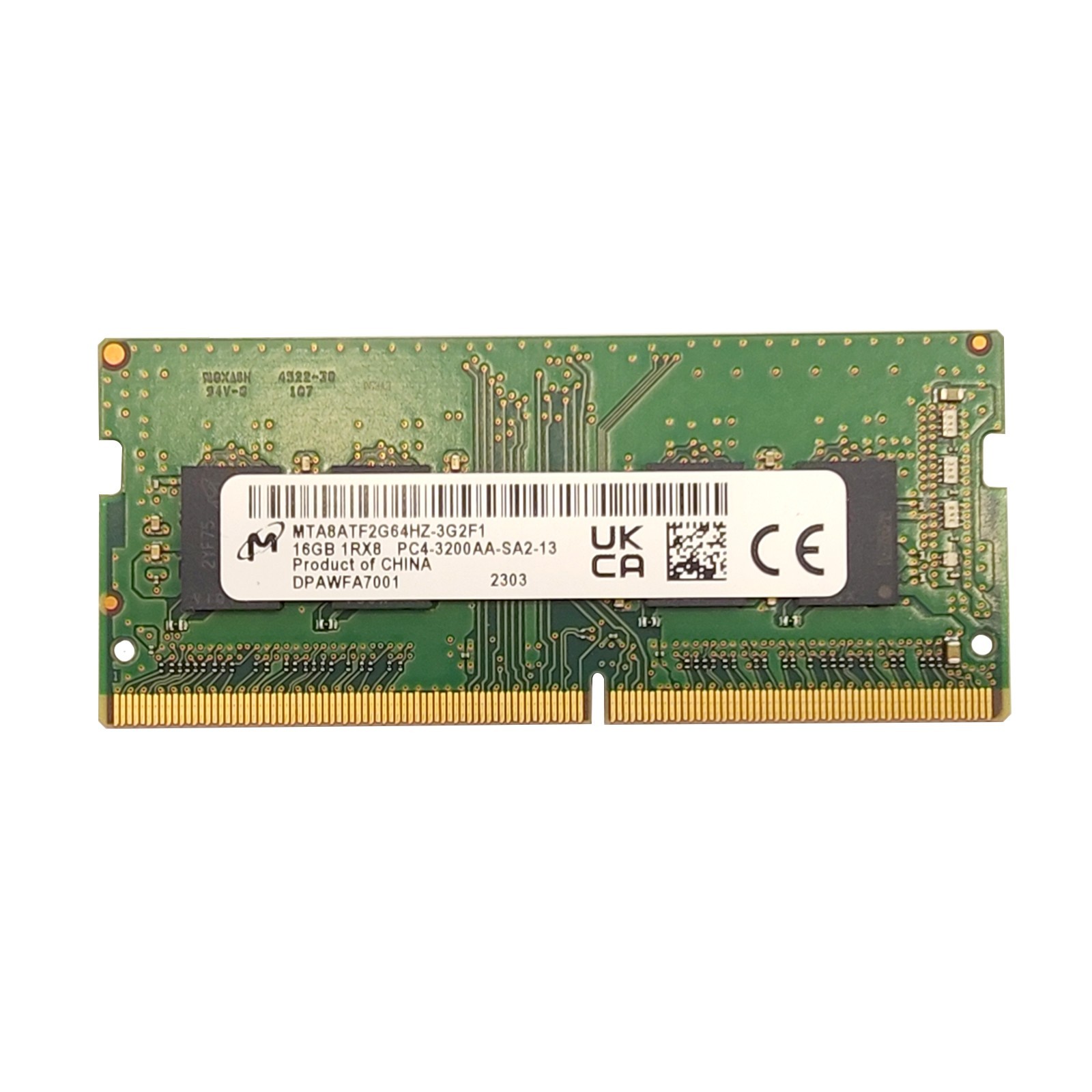 [ USED ] Micron, 16GB RAM, PC4-3200AA, SO-DIMM, MTA8ATF2G64HZ-3G2F1, F/S!!