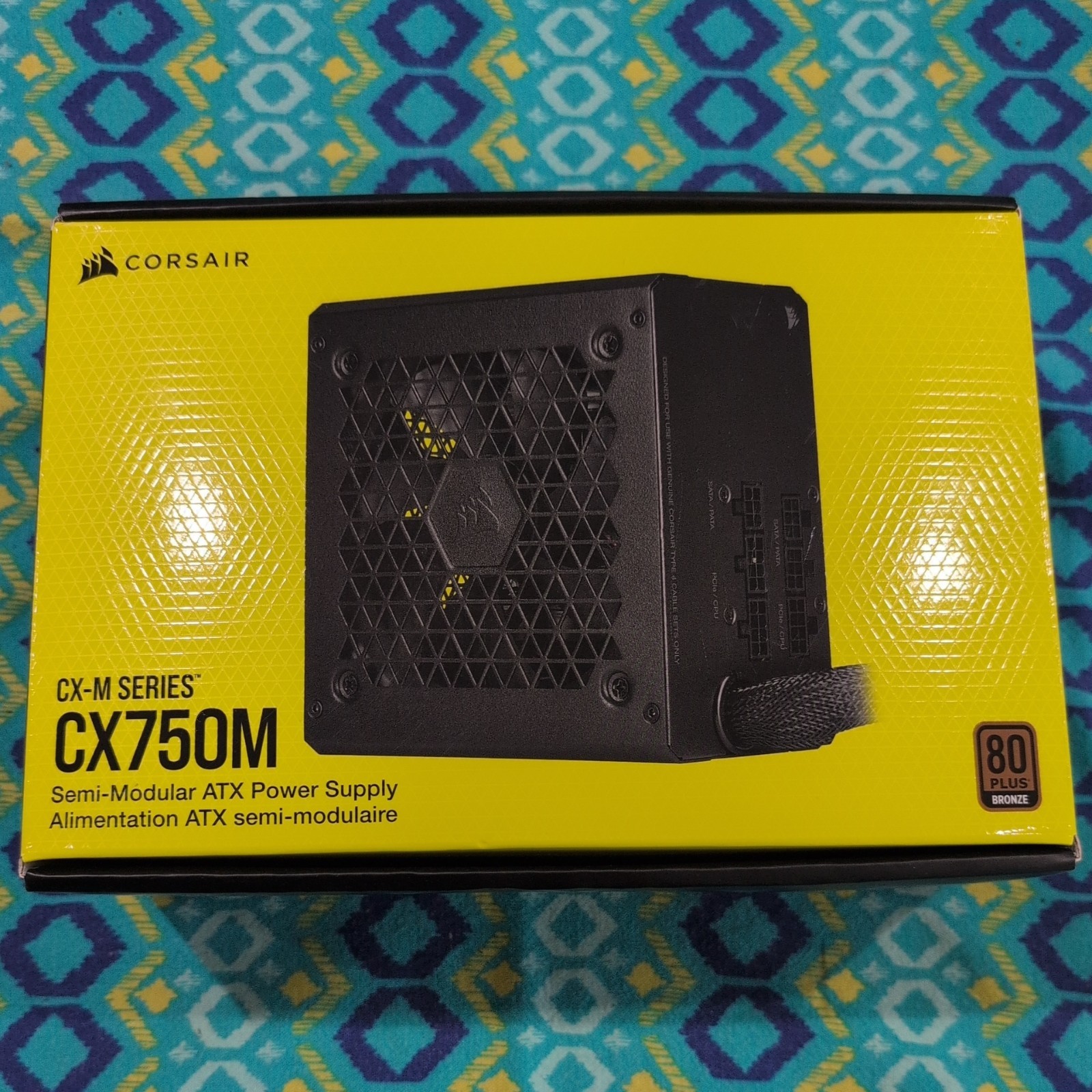 Corsair CX750M 750W 80 Plus Semi Modular (75-002019) Power Supply Bronze