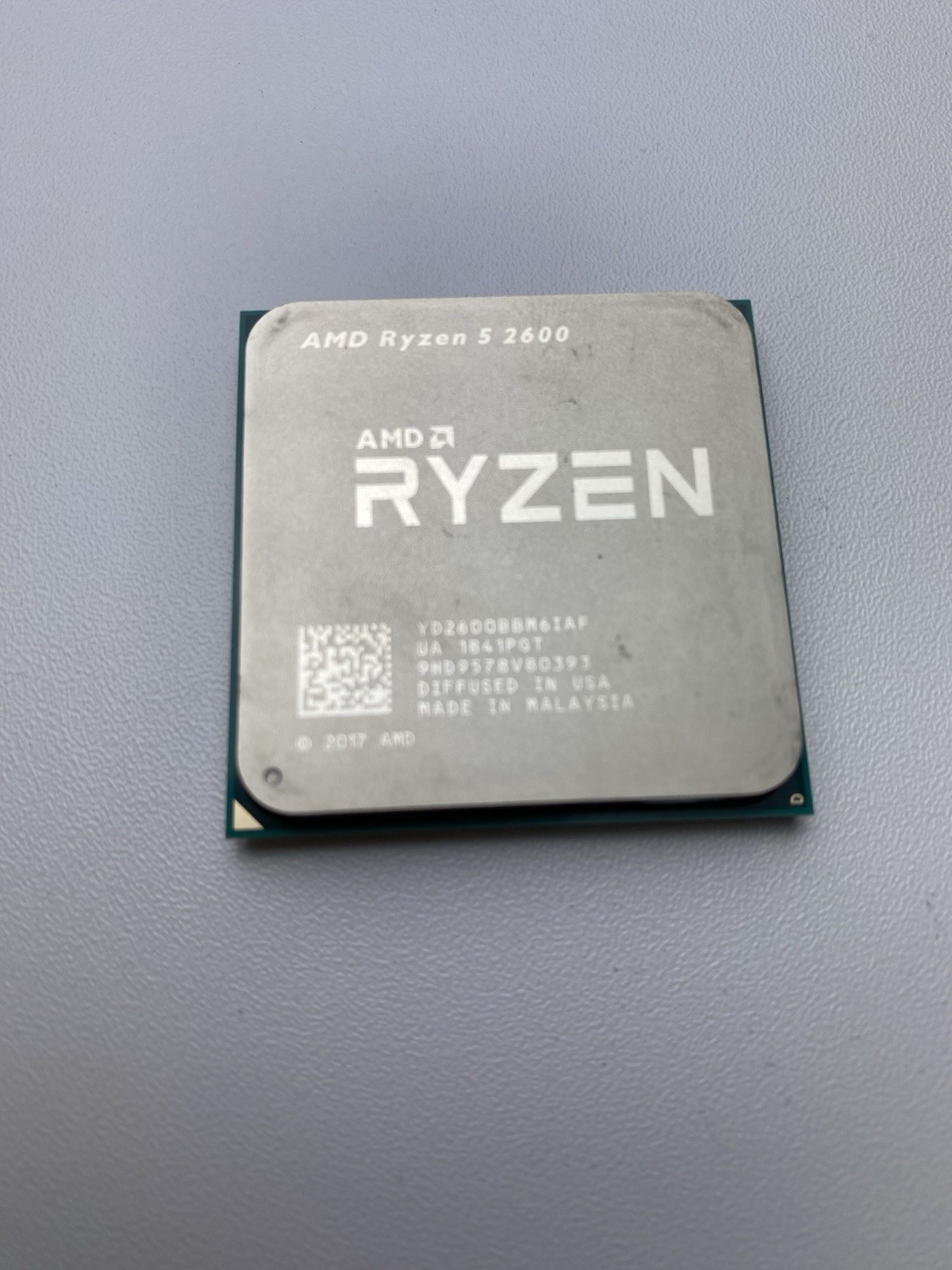 AMD CPU Ryzen 5 2600 YD22600BBM6IAF UA 1841PGT Diffused In USA Made In Malaysia