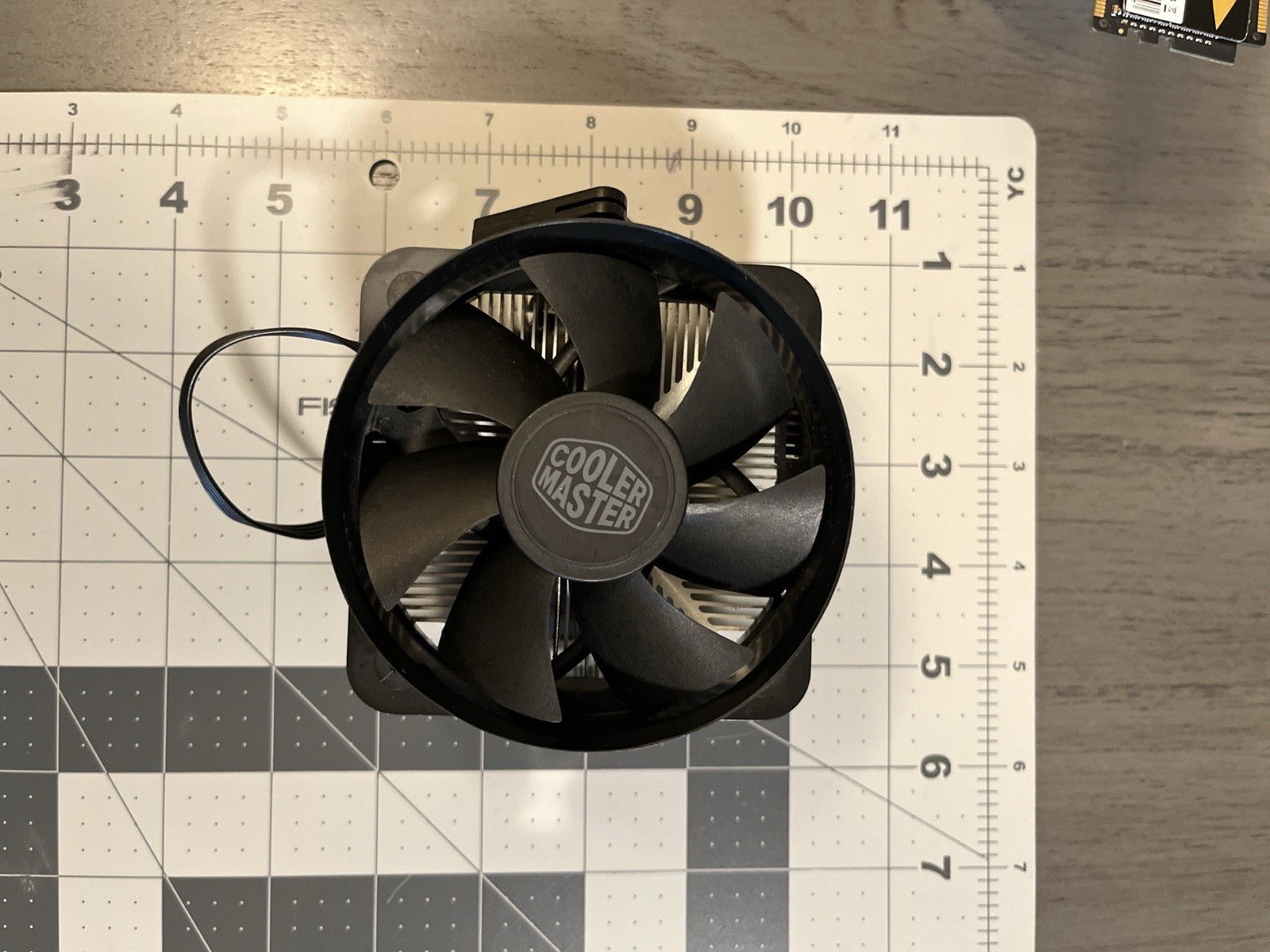 Cooler Master CPU Fan with Heatsink 4-Pin Aluminum/Plastic Black Silver