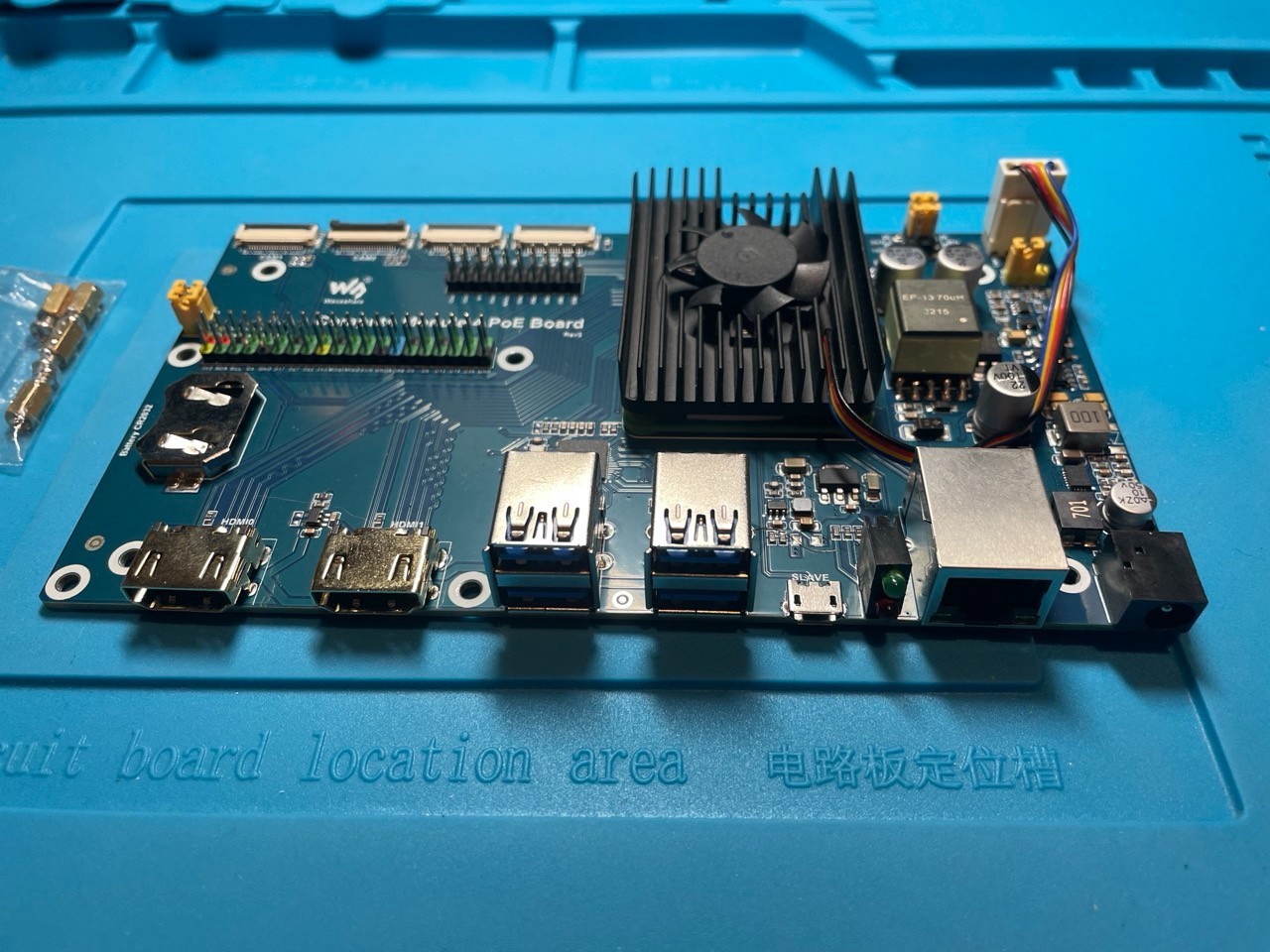 Raspberry Pi Compute Module 4 w POE Board, 4GB RAM, 16GB eMMC CM4 CM4104016