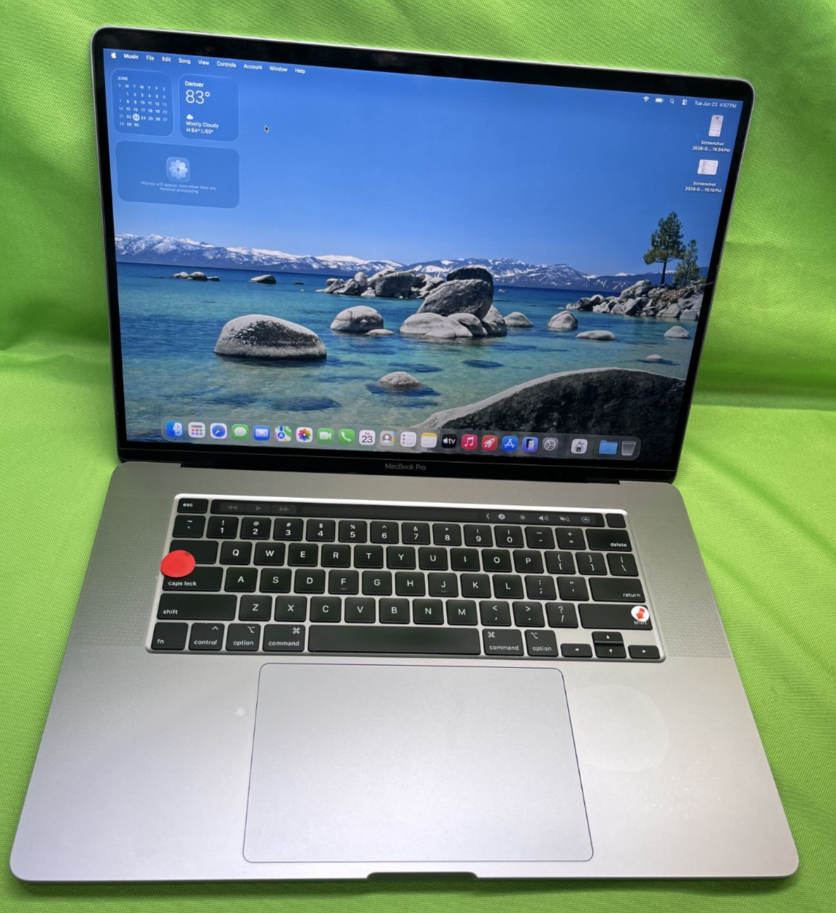 *AS IS-READ*MacBook Pro 16″ A2141 2019 Core i7 2.6GHz/32GB RAM/500GB SSD/No AC