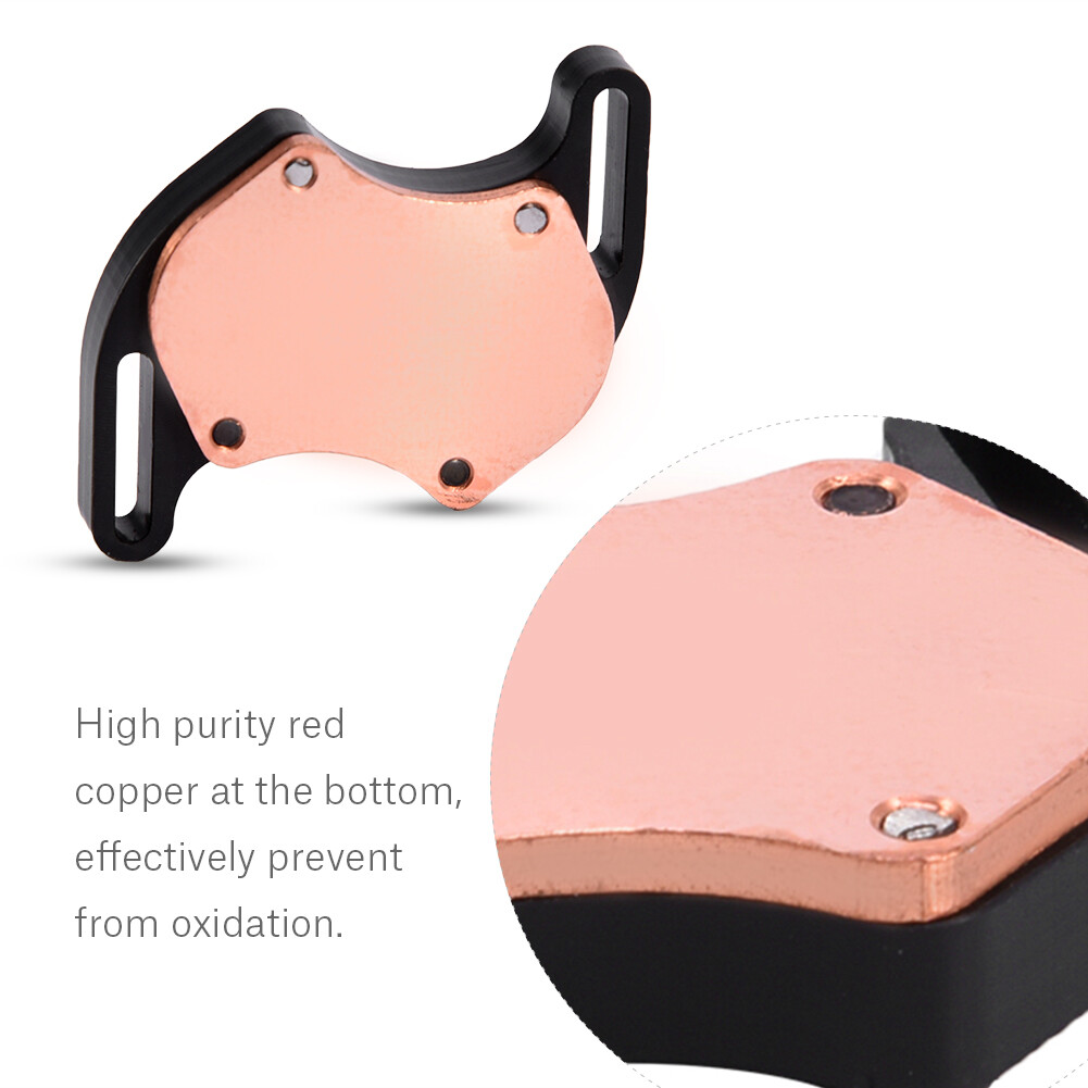 Mini South Bridge Cooling Water Block Cooler Kit Red Copper Base For PC Comp