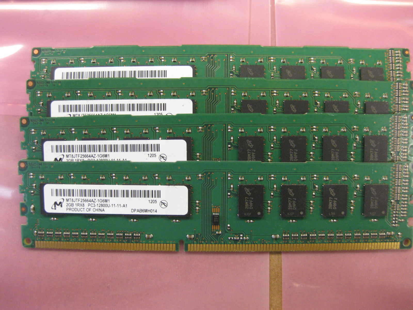 Major Brand ( 2GBx4 ) DDR3 1600MHz PC3-12800u Desktop / PC Memory – Tested