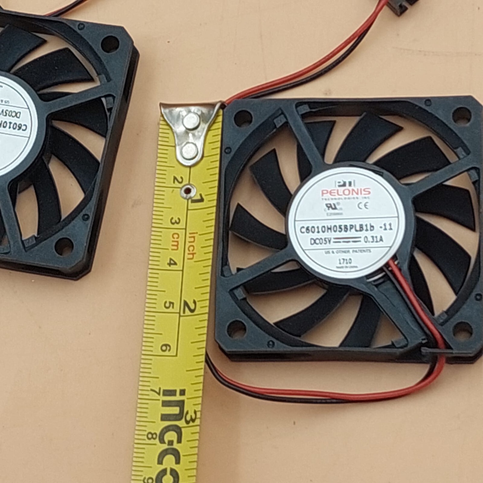 38 units lot C6010H05BPLP1b-11 1.15 Watt 4000 rpm 60 x 60 x 10mm 5V 0.31A