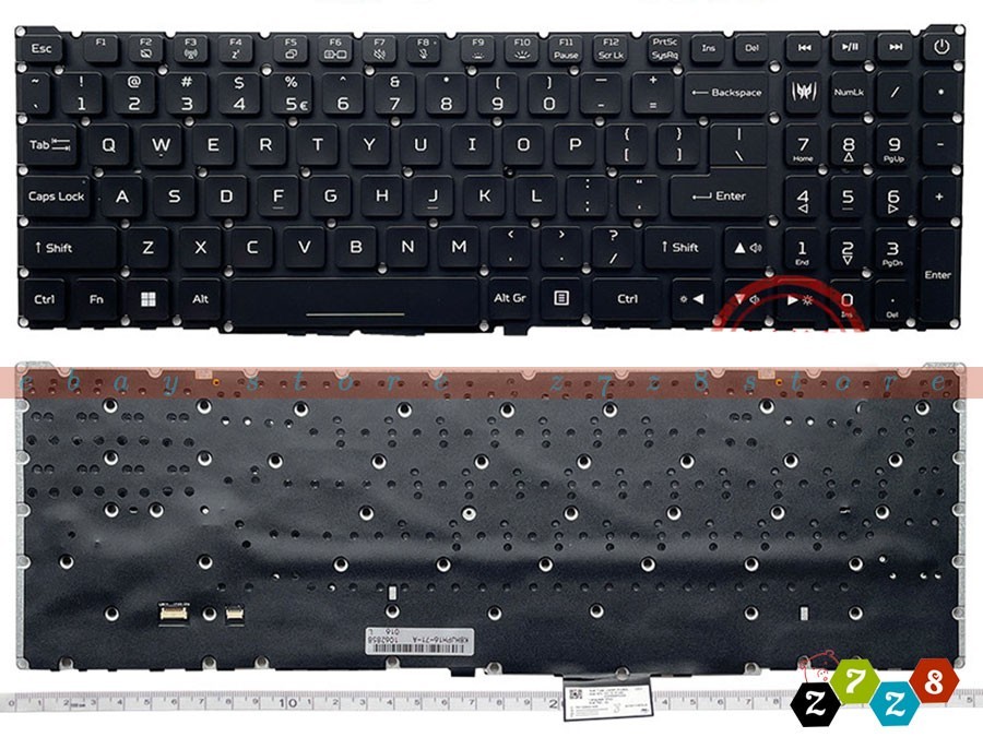 ACER Predator Helios 16 PH16-71 PH16-72 N23Q1 Keyboard US Per-Key RGB Backlit