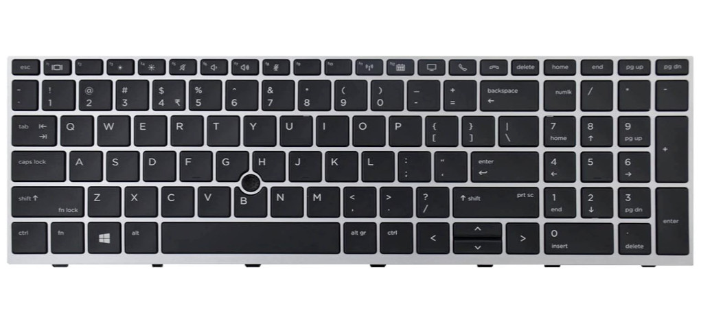 New For HP EliteBook 850 G5 850 G6 755 G5 Keyboard Silver Frame Backlit US