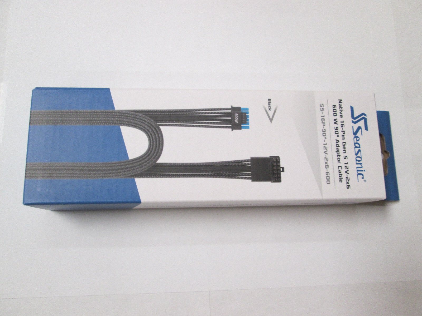 Seasonic Modular 12V-2×6 90 Degree Power Cable NEW!