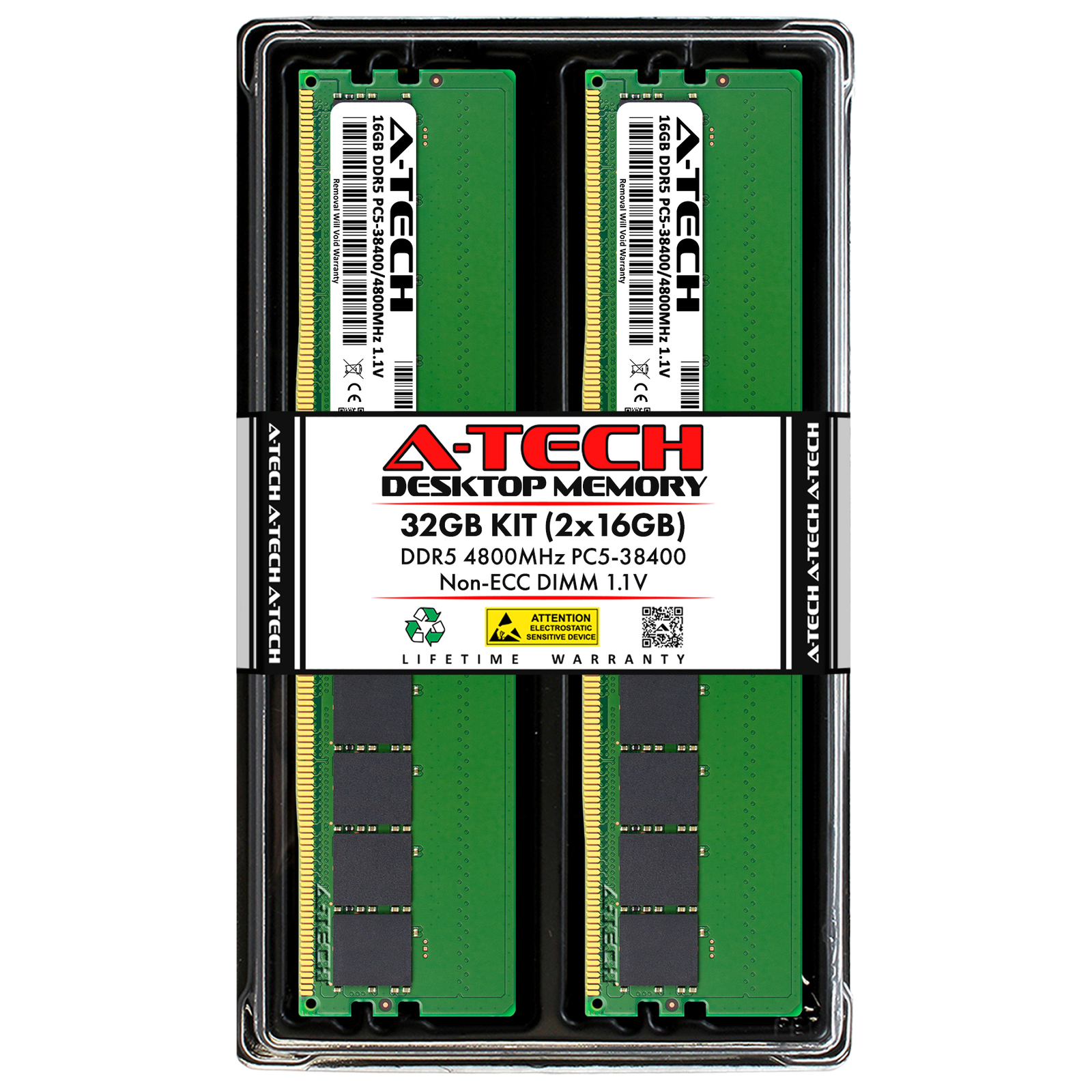 32GB 2x 16GB DDR5-4800 Supermicro 531AD-I Memory RAM